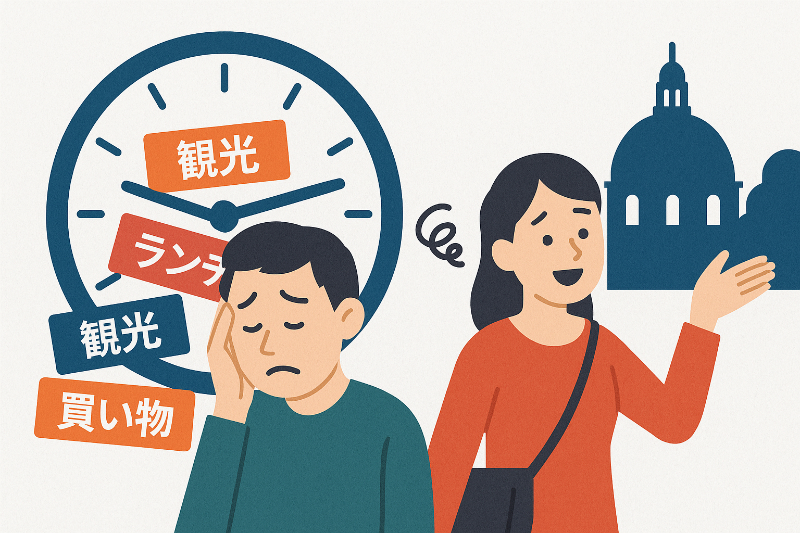 「時間通りに動けない」その旅程表、詰めすぎかも