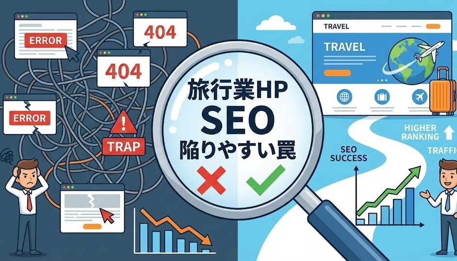 ホームページ作成で陥りやすい勘違い。基本的SEO対策。作っただけでは見てもらえない、業者任せにしない!