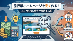 ホームページ作成で相場より費用や維持費を押さえたい方へ　初めてでも安心